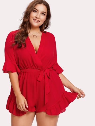 shein red romper