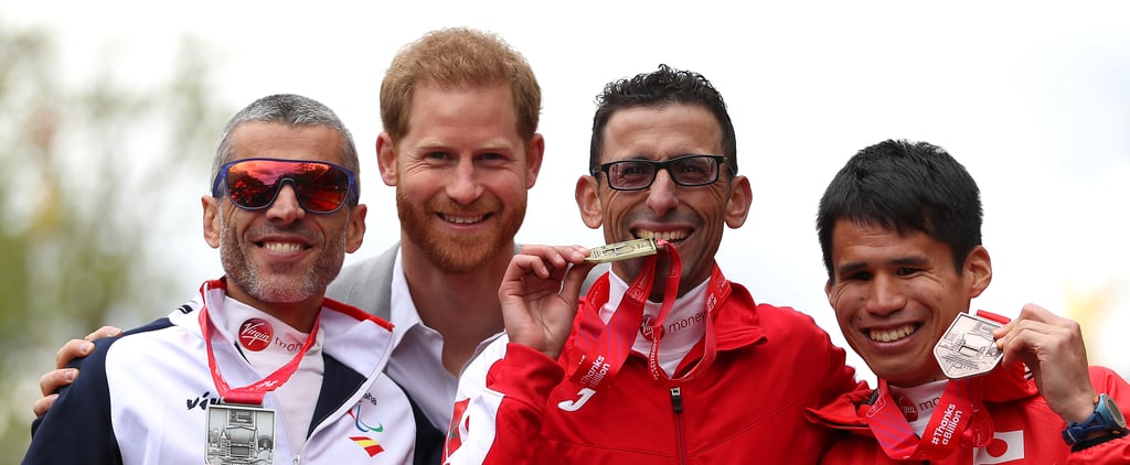 Prince Harry at the London Marathon Pictures April 2019