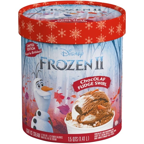 Disney Frozen 2 Chocolate Fudge Swirl Ice Cream