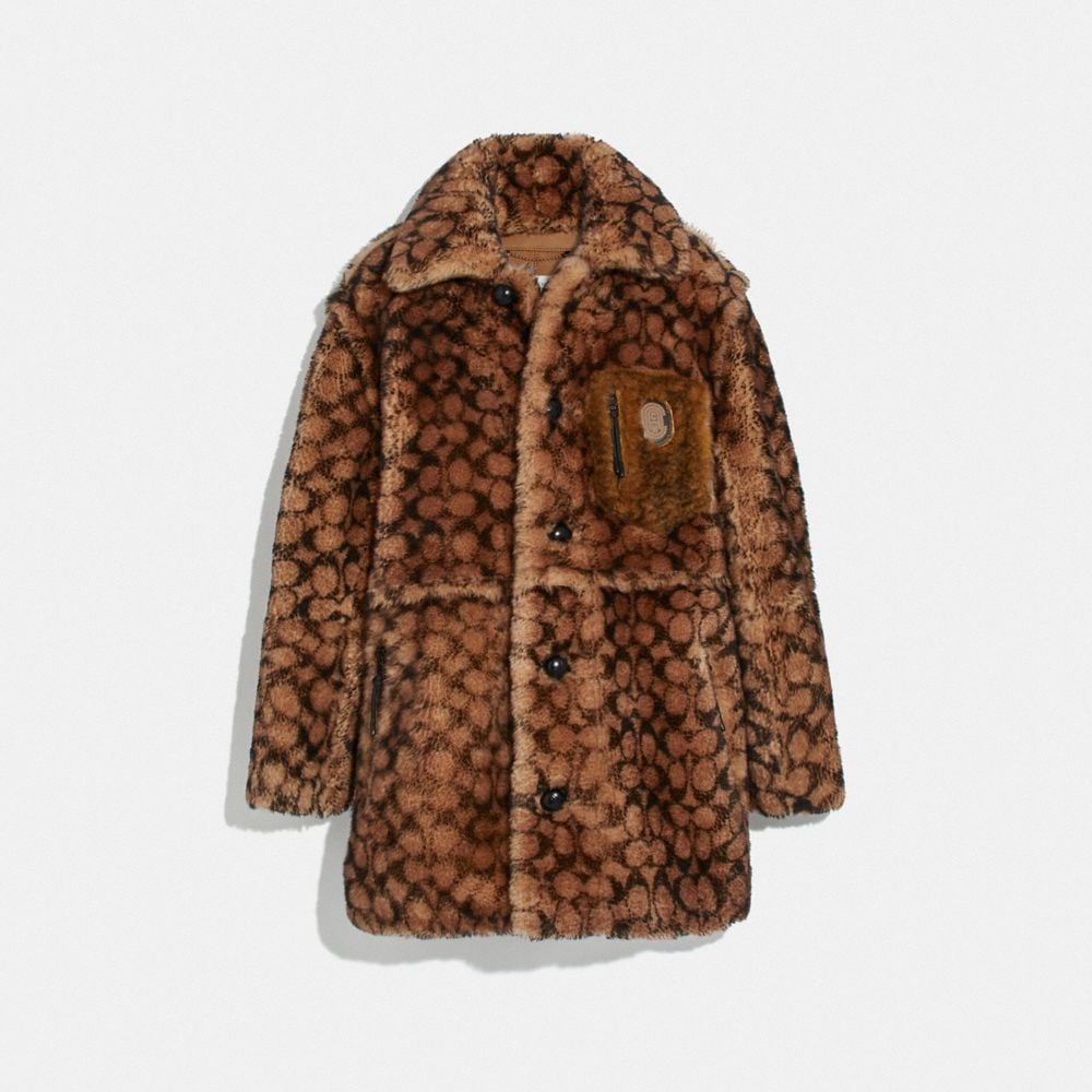 Coach Signature Shearling Coat