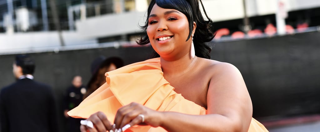 Lizzo's Miniature Valentino Bag and Orange Dress at the AMAs