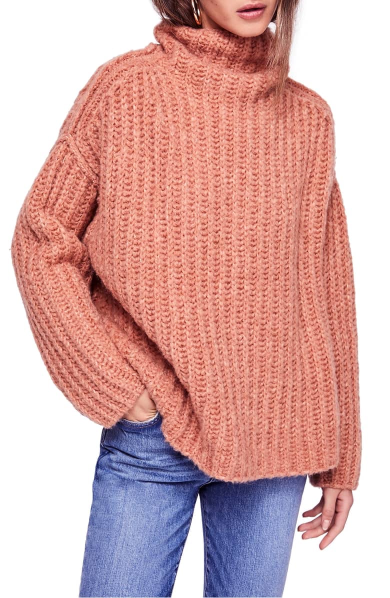 Free people sales fluffy sweater