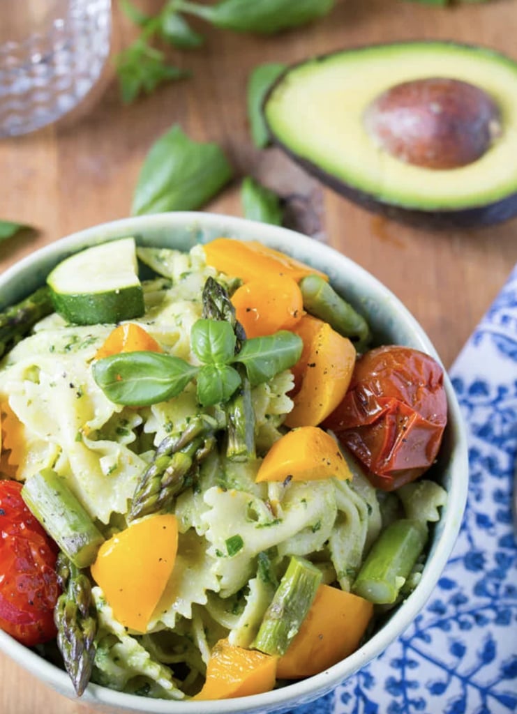 Avocado Pesto Pasta Salad