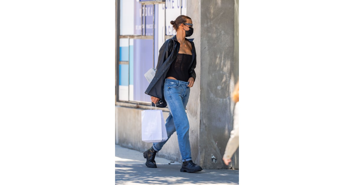 Fashion, Shopping & Style, Irina Shayk's Latest Street Style Might Make  You Rethink Your Stance on Low-Rise Jeans