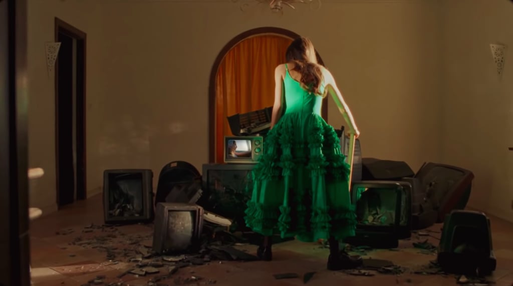 Shop Olivia Rodrigo's Green Dress in the "Deja Vu" Video POPSUGAR Fashion