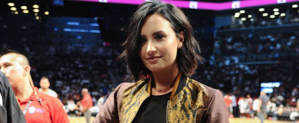 Demi Lovato's Skirt Suit at Basketball Game July 2016