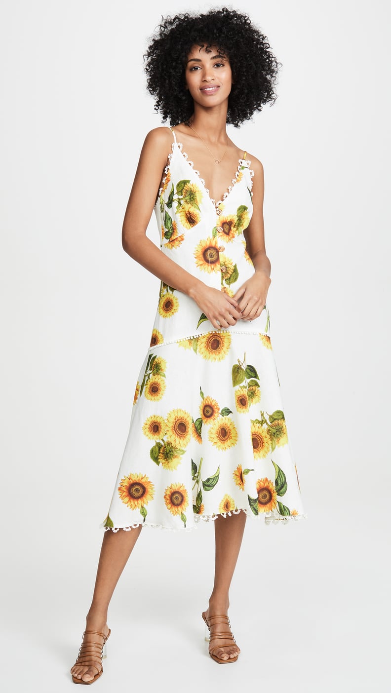 Farm Rio Sunflower Midi Dress