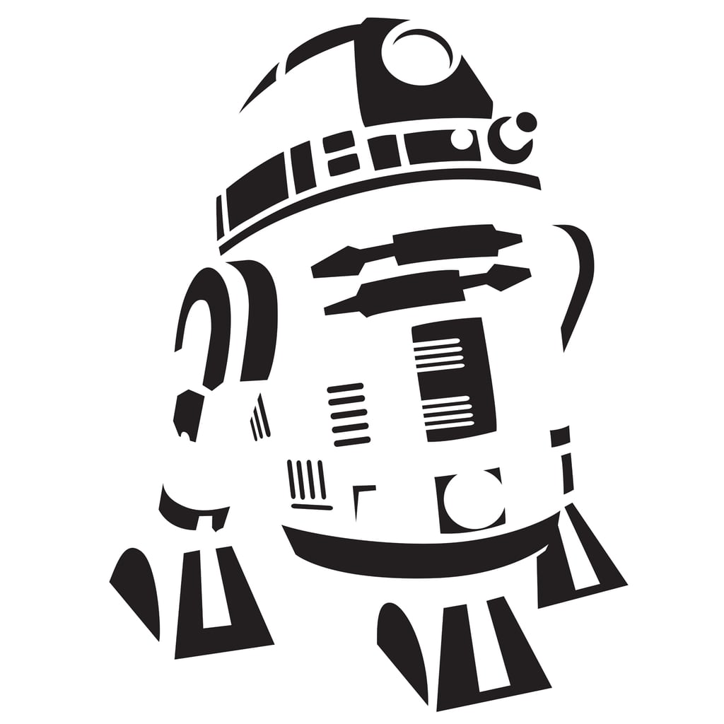 刻南瓜模板:r2 - d2