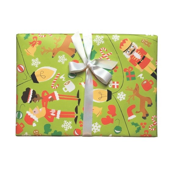 Santa Fun Gift Wrap