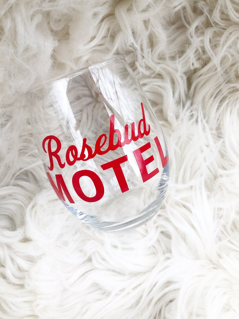 Schitt's Creek "Rosebud Motel" Wine Glass