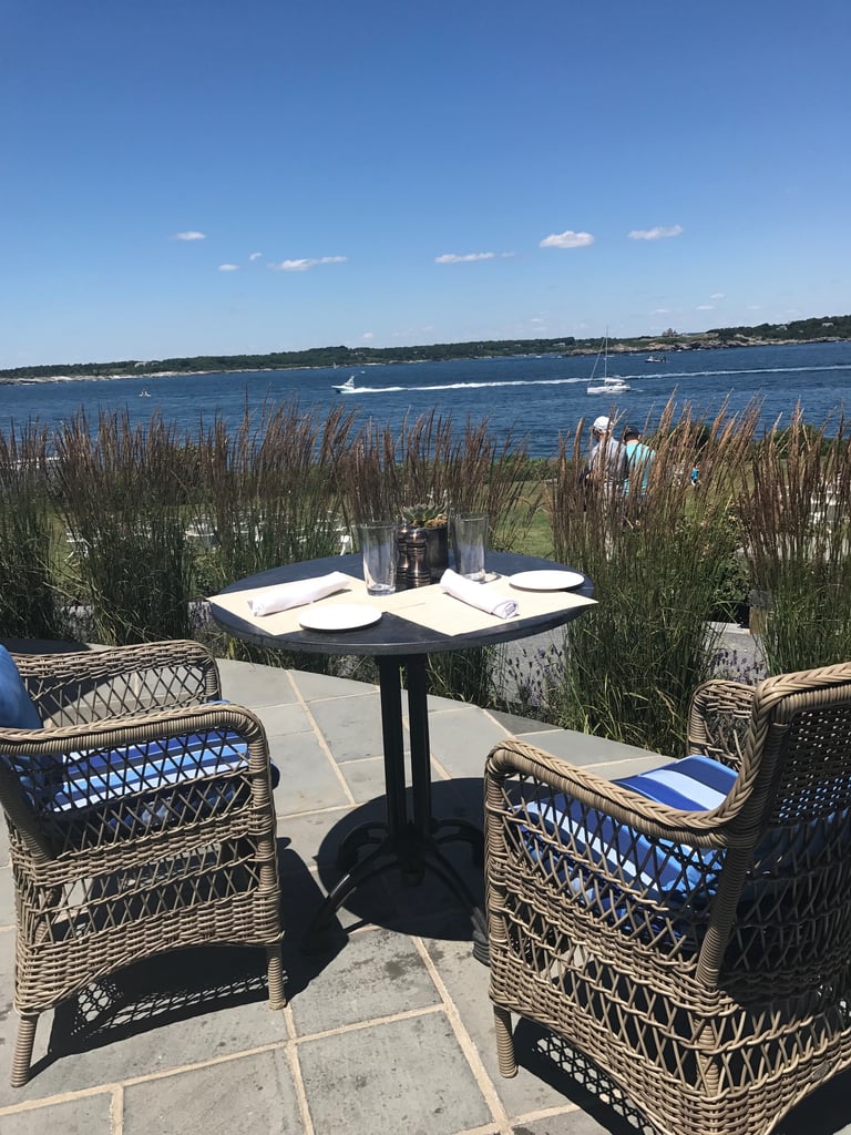 Here's a view of where you can brunch! On a clear day like this, you can't beat the gorgeous scenery.