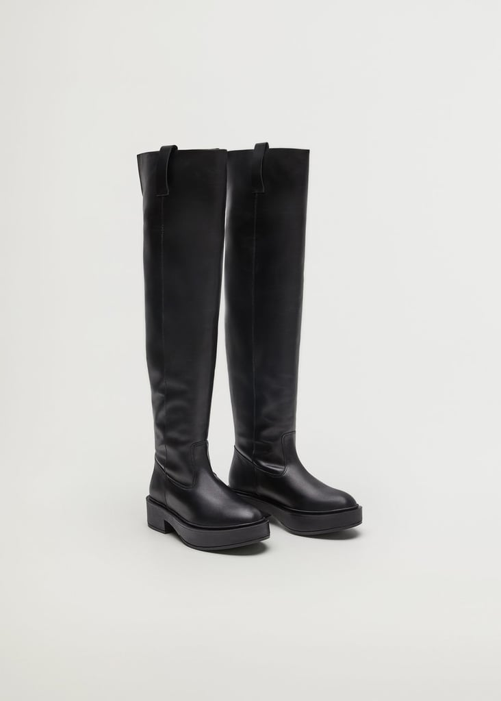Mango Platform boots with tall leg | Best Fall 2020 Boots For Women ...
