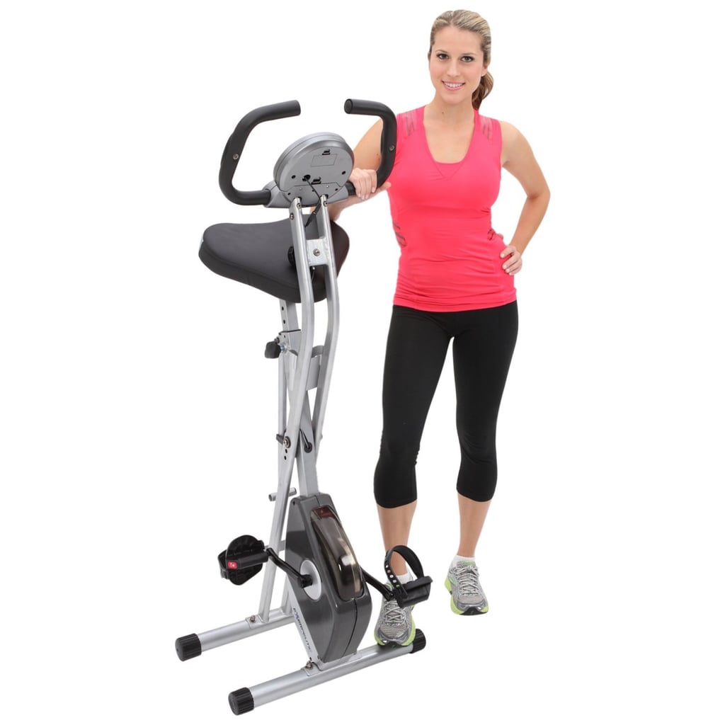 Exerpeutic Folding Magnetic Upright Exercise Bike 