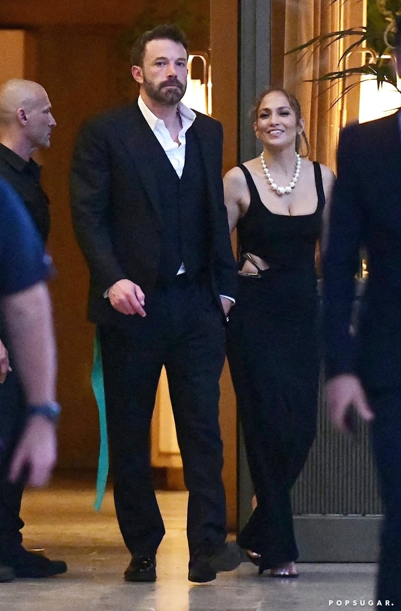 Jennifer Lopez's Black Cutout Birthday Dress | PS Fashion