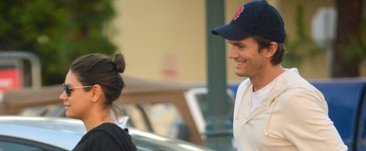 Pregnant Mila Kunis and Ashton Kutcher Go Grocery Shopping