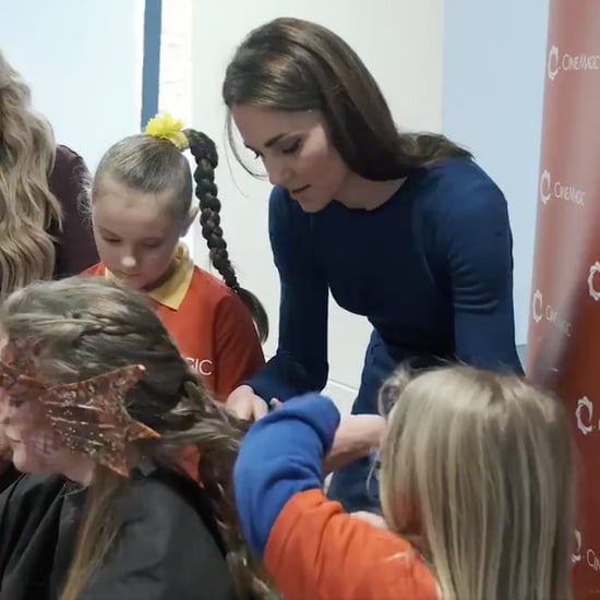 Kate Middleton Braiding Hair in Northern Ireland Feb. 2019