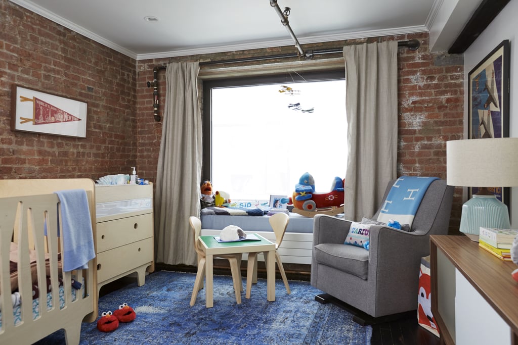 While having Sid precludes certain design choices — bye-bye to Jenny's dream of an all-white bedroom! — it provides new opportunities, such as decorating a nursery. We love how Sid's nursery is sophisticated enough for adults to enjoy spending time in while providing space for Sid to both play and sleep.