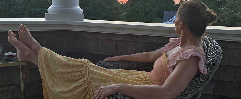 J Lo's End-of-Summer Dress Is a LoveShackFancy Midi That Matches the Sunset
