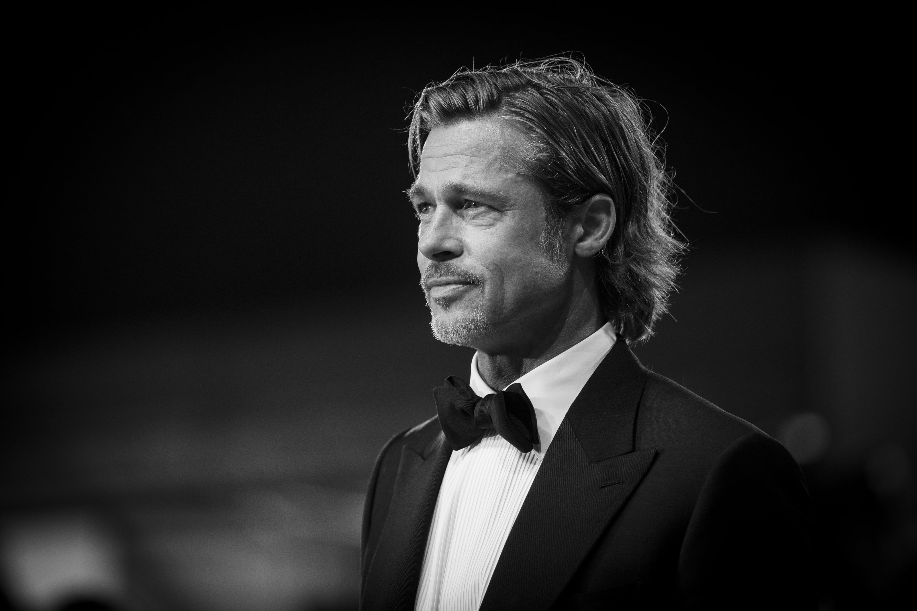 Brad Pitt Models in Brioni's New Black and White Campaign