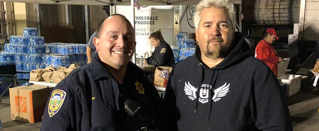 Guy Fieri Cooks For California Fire Victims 2018