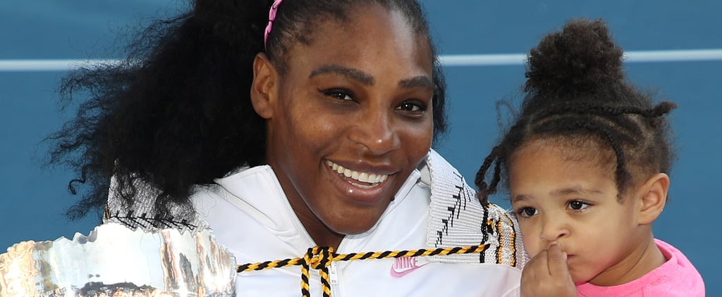 Serena Williams Practices Warmup Drills With Olympia | Video