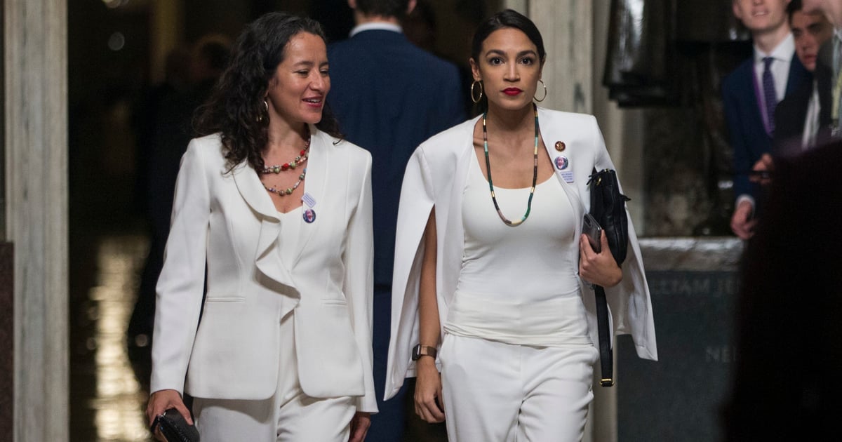 Alexandria Ocasio-Cortez White Blazer at State of the Union | POPSUGAR ...