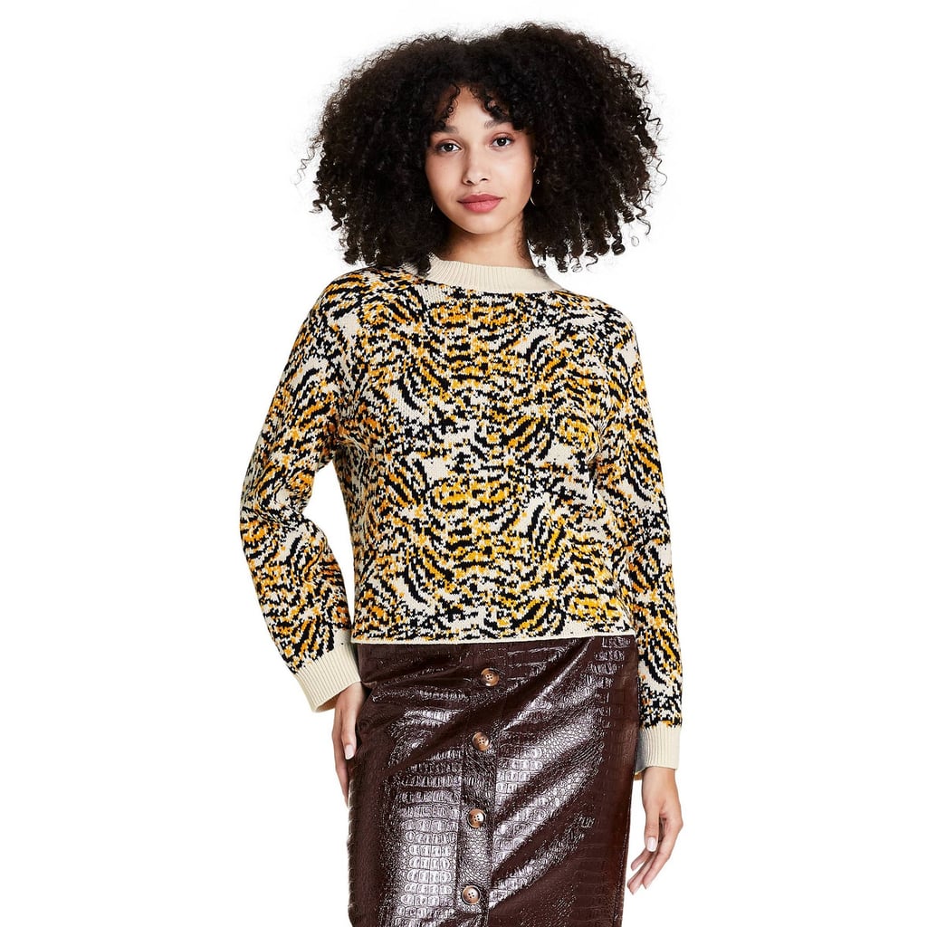 A Walk on the Wild Side: Rachel Comey x Target Animal Print Crewneck Pullover Sweater