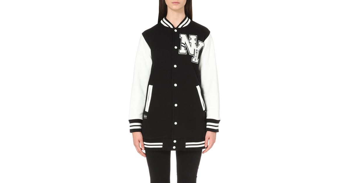 Chocoolate Cotton-Jersey Varsity Jacket ($208) | Kylie Jenner and Tyga ...