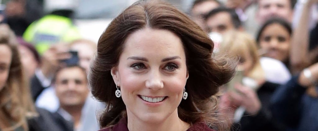 Kate Middleton Gives a Glimpse of Her Growing Belly in London
