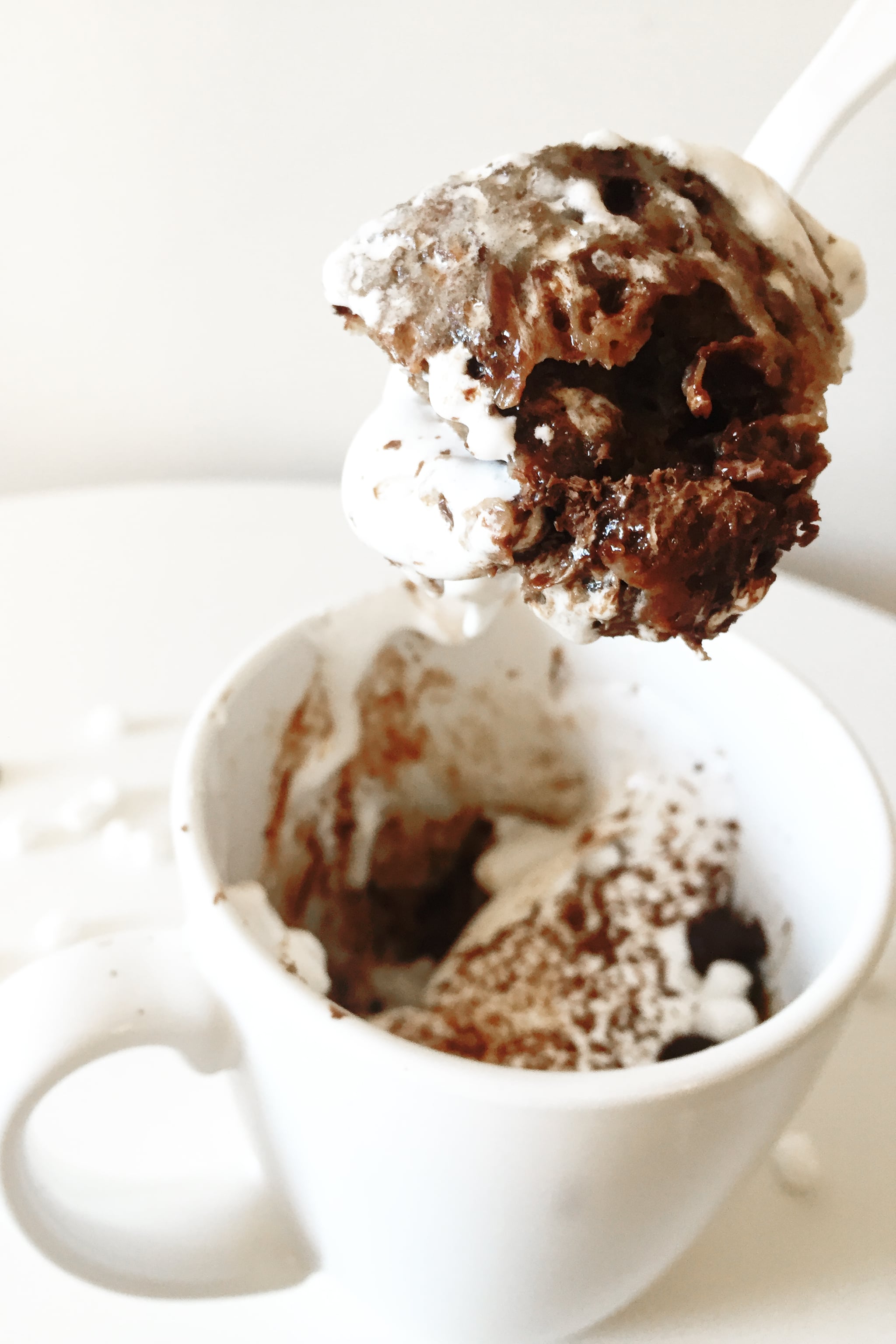 Hot Chocolate Mug Cake Microwave Recipe Popsugar Food 