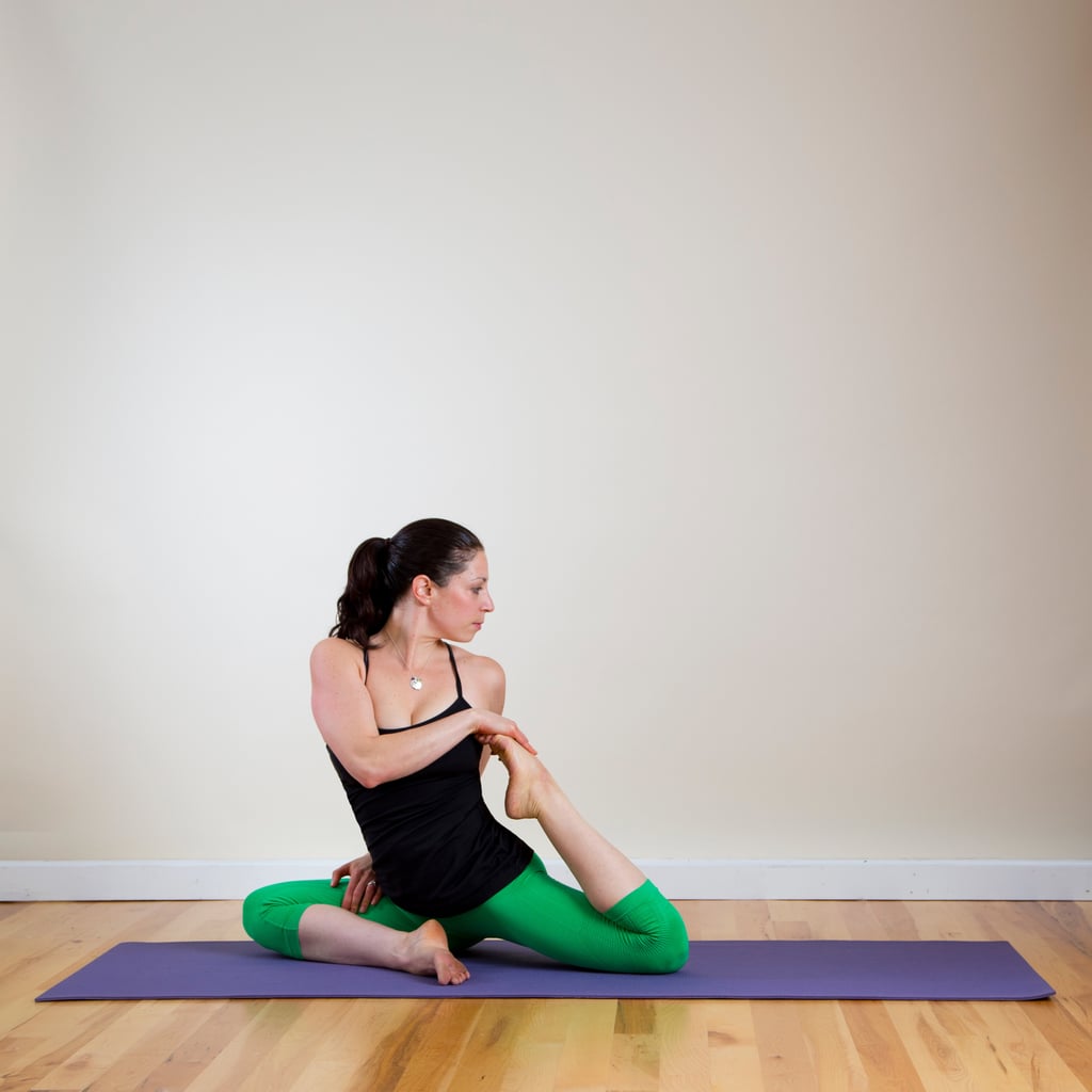 Pigeon Twist | Yoga Poses For Better Sleep | POPSUGAR Fitness Photo 5