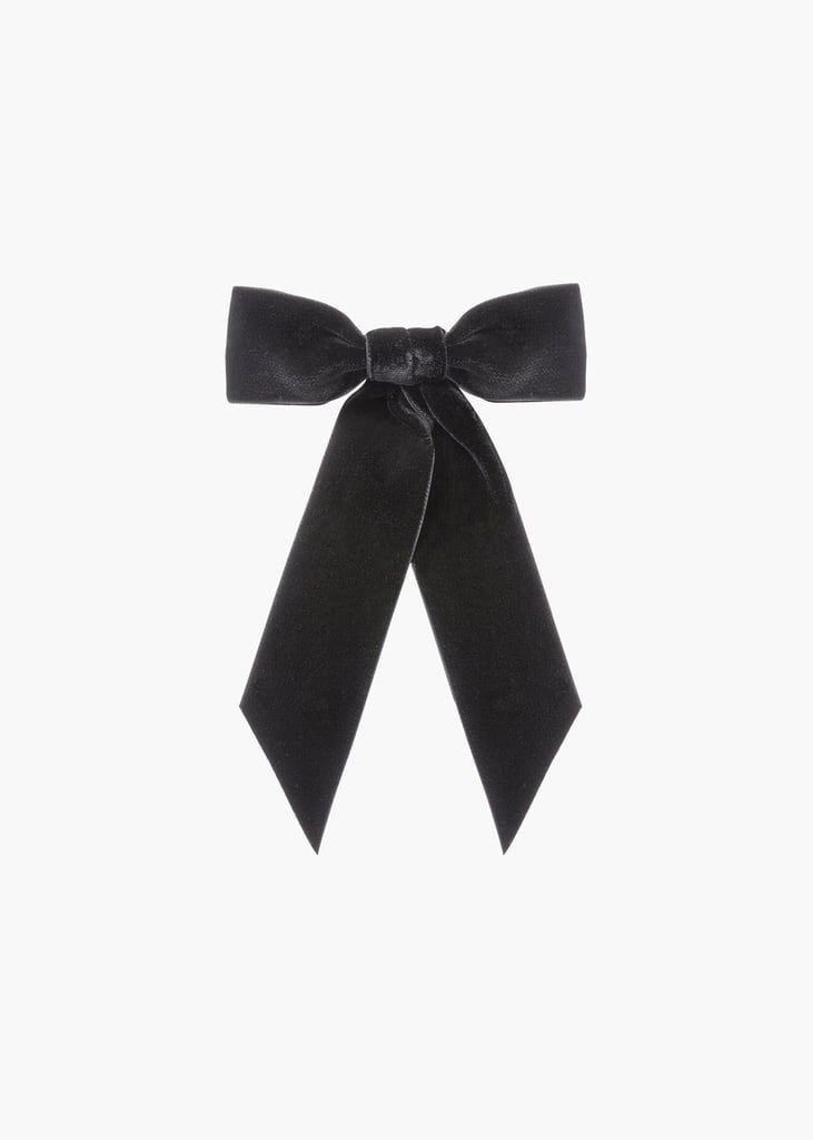 Jennifer Behr Wide Velvet Bow Barrette