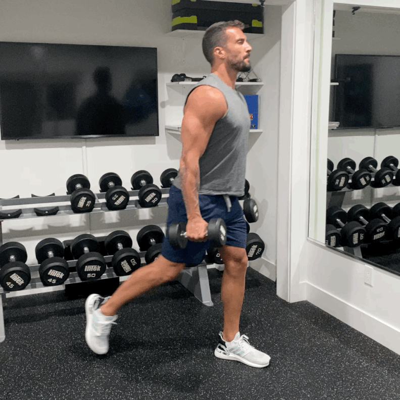 Reverse Stepping Lunges