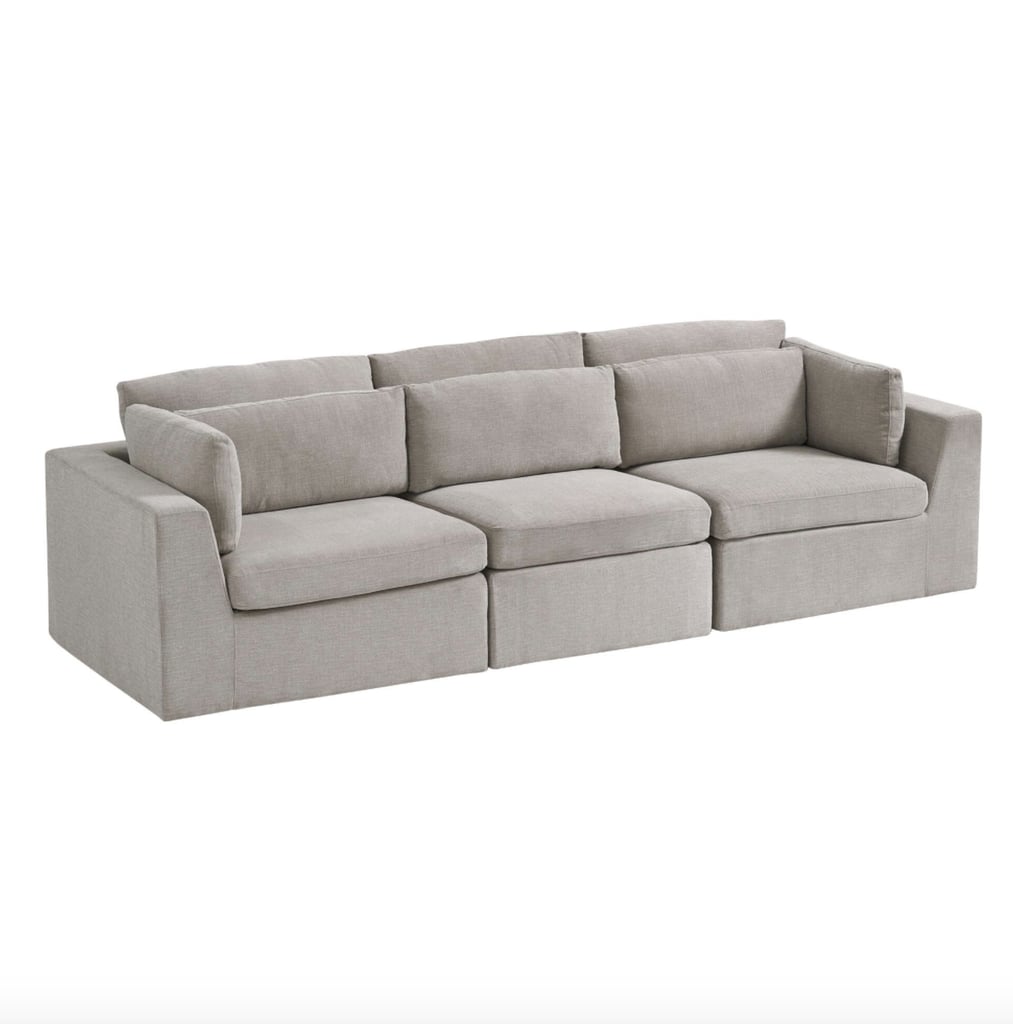 Best Modular Couch: Cost Plus World Market Gray Emmett 3-Piece Modular Sofa