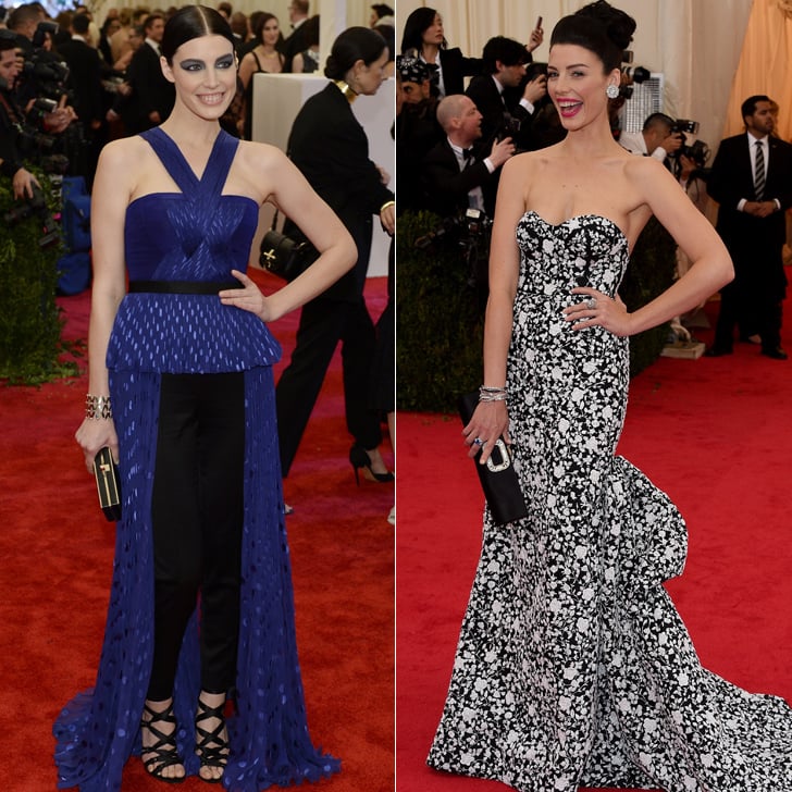 Jessica Paré at the 2013 and 2014 Met Galas