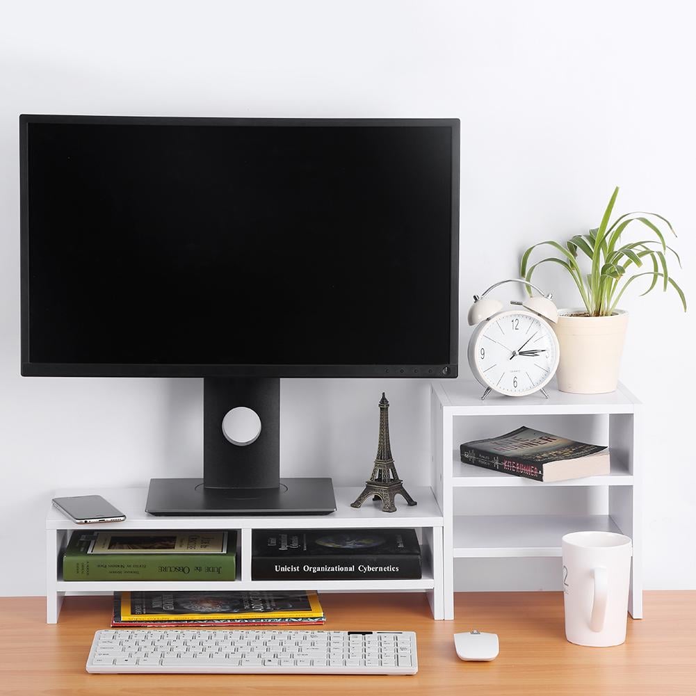 Qiilu Wooden Computer Monitor Stand