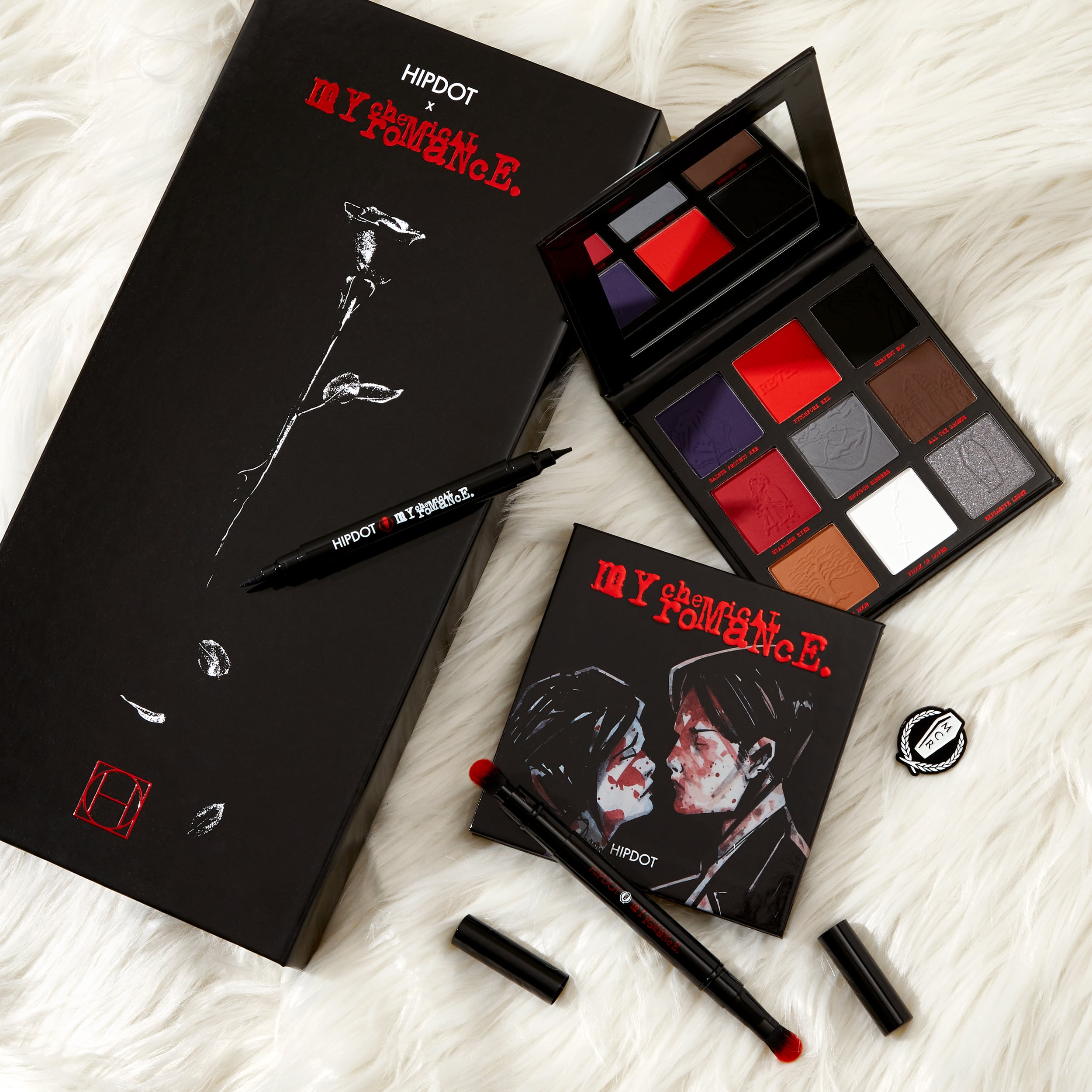 Emos rejoice! My Chemical Romance is dropping a make-up collection