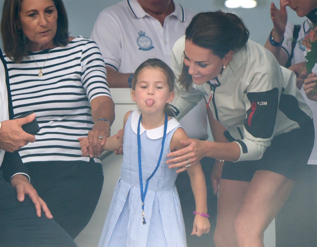 Prince George and Princess Charlotte at King's Cup Race 2019