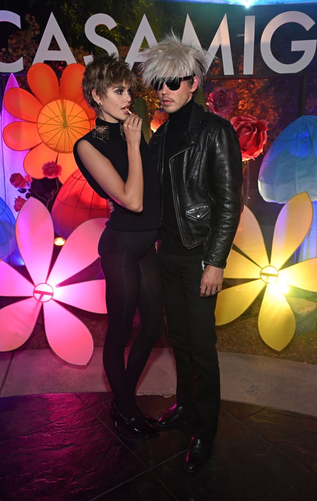 Kaia Gerber and Austin Butler as Edie Sedgwick and Andy Warhol