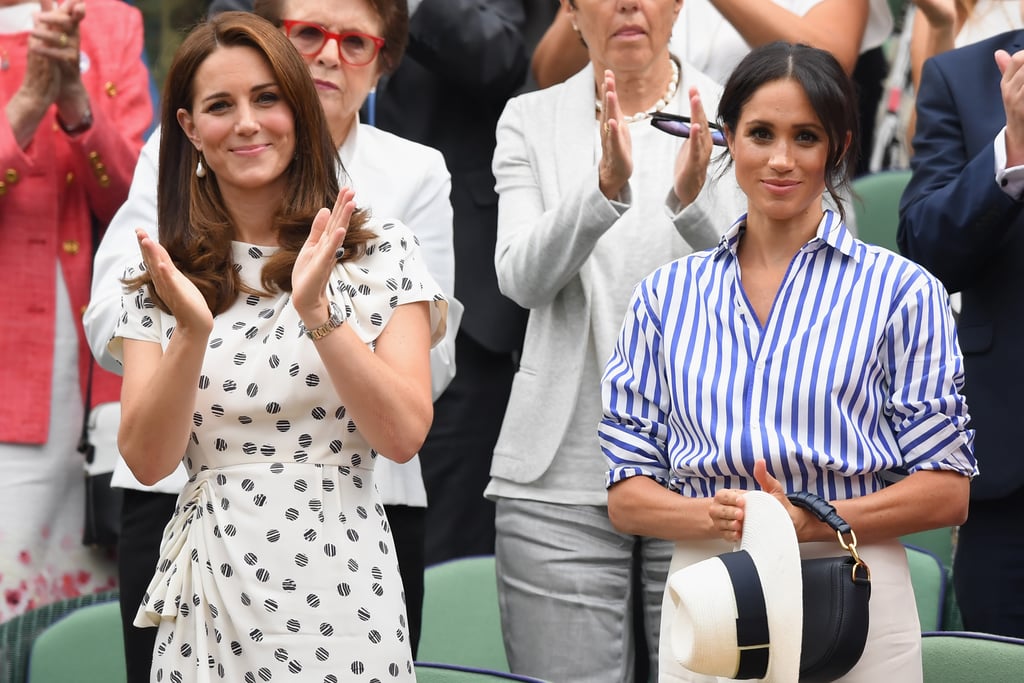 Kate Middleton and Meghan Markle at Wimbledon 2018