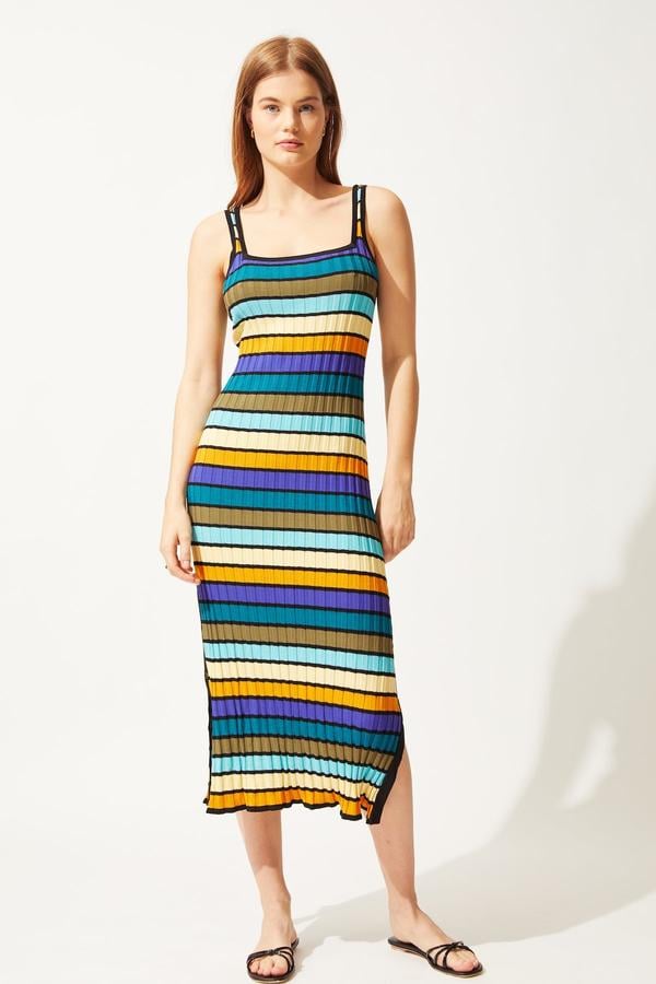 Solid & Striped Knit Tank Dress