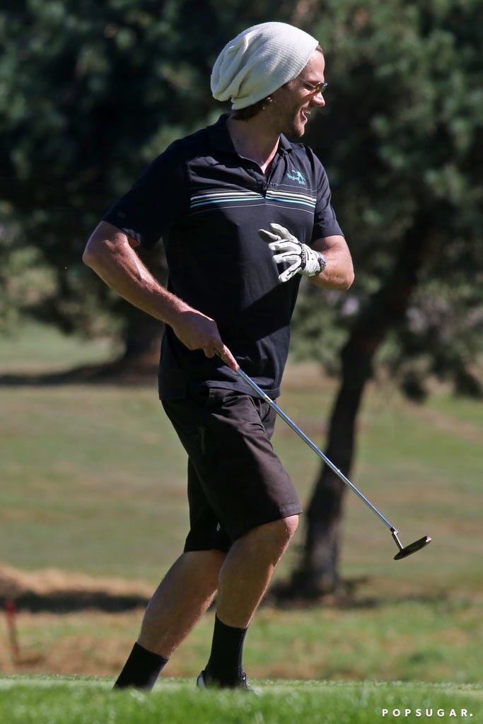 Jensen Ackles and Jared Padalecki Golfing July 2017