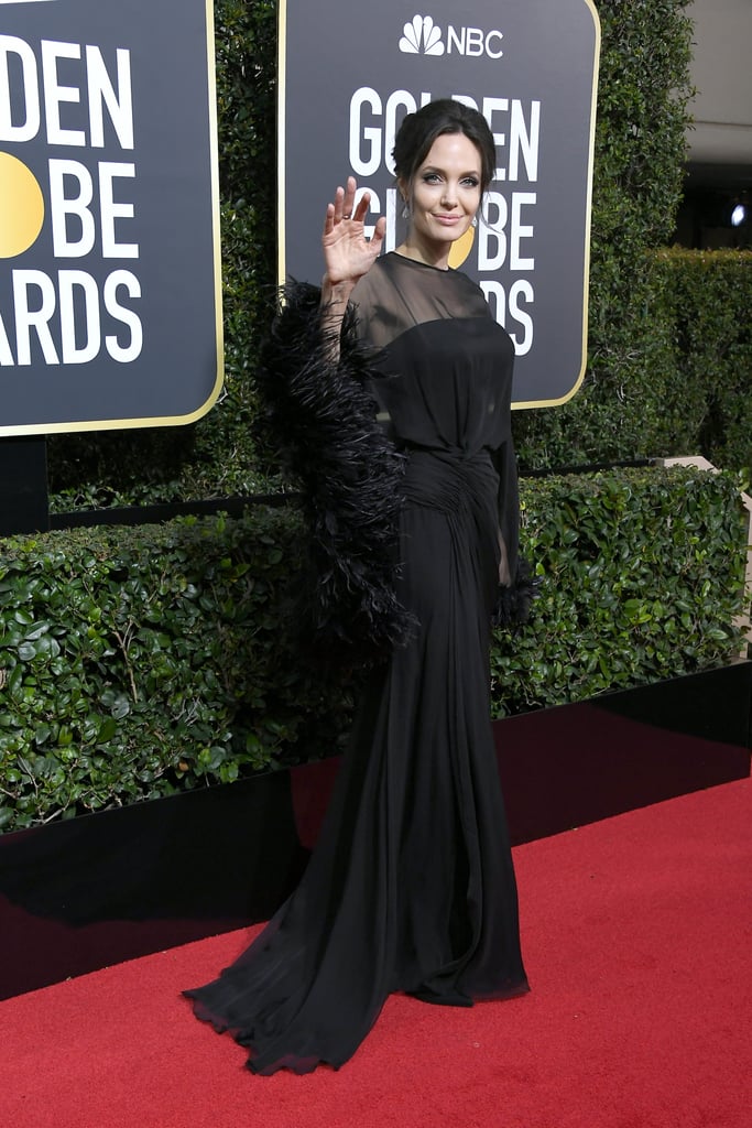 Angelina Jolie and Son Pax at the 2018 Golden Globes