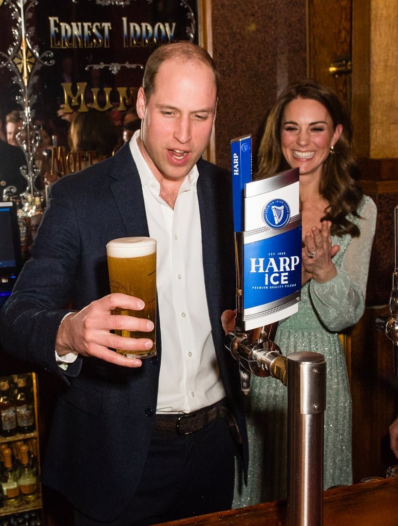 Prince William and Kate Middleton Serve Beers in Belfast