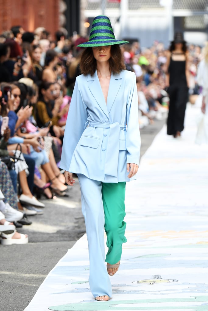 A Two-Tone Suit From the Cynthia Rowley Runway at New York Fashion Week