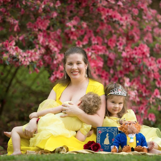 Beauty and the Beast Breastfeeding Photos
