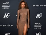 Ciara’s Version of a Turtleneck? A Sexy, Rhinestone Gown With a Slit Up to Her Hip