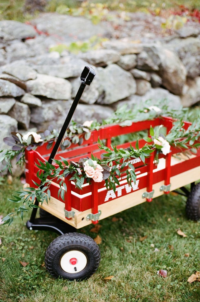 Flower Wagon Barn Wedding DIYs POPSUGAR Smart Living Photo 19