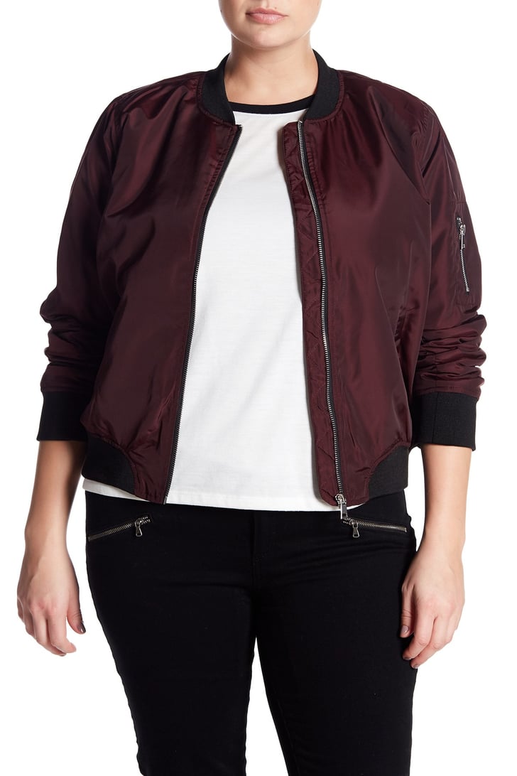 Sebby PlusSize Bomber Jacket Taylor Swift Wearing Red Bomber Jacket