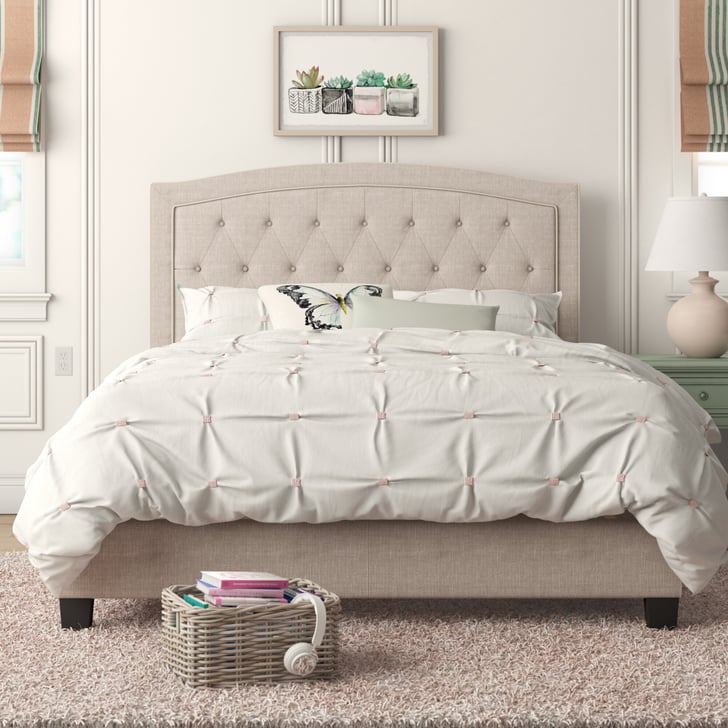 Pascal Tufted Upholstered Low Profile Standard Bed Best Home Products